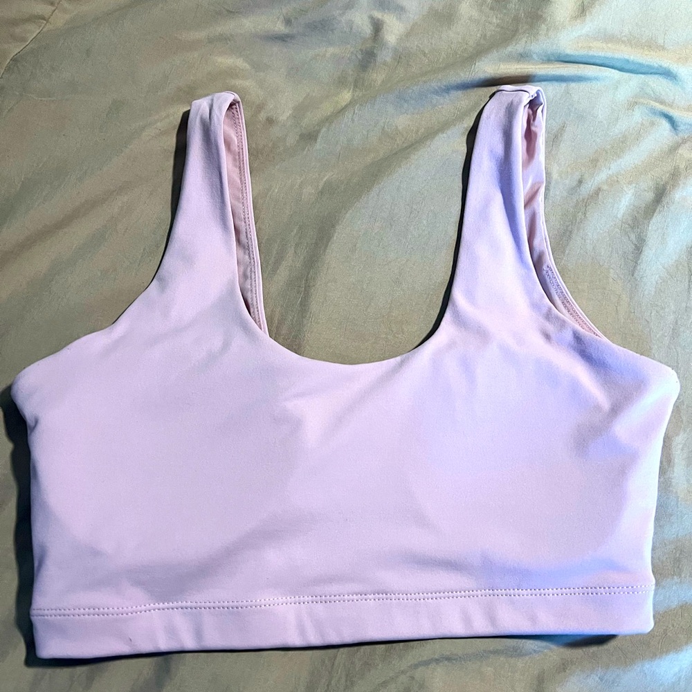 Balance Athletica (now Vitality) dusty pink scoop neck sports bra. Size Large.